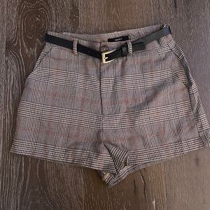 Plaid Forever 21 shorts